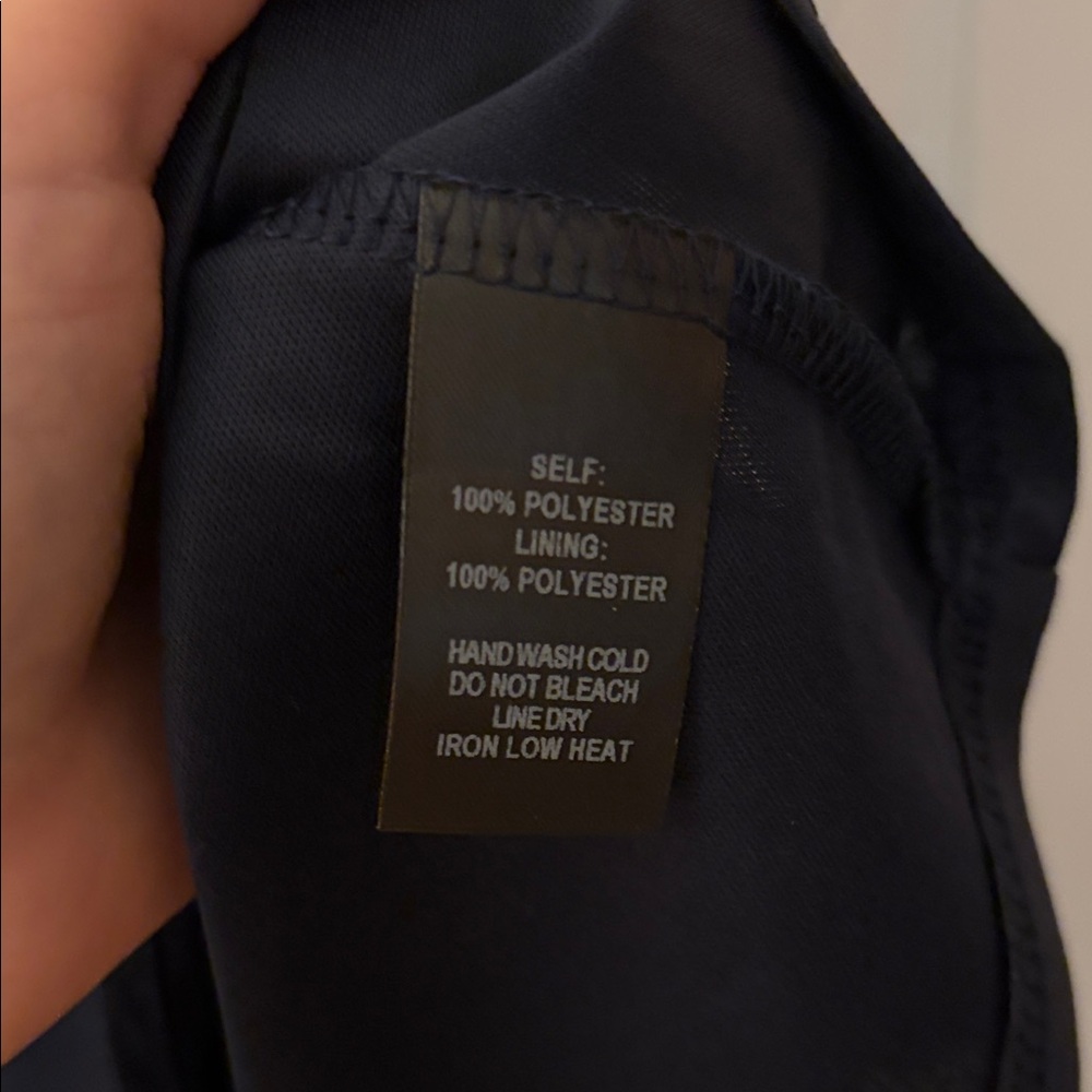 Lulu's Navy Halter Neck Dress - Picture 5 of 7